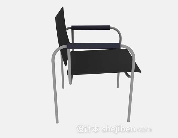设计本黑色休闲椅子3d模型下载