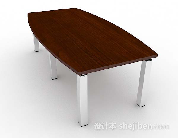 设计本木质会议桌3d模型下载