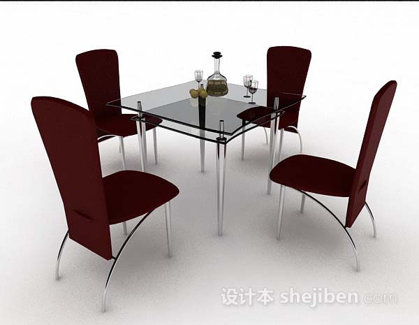 现代简约餐桌椅