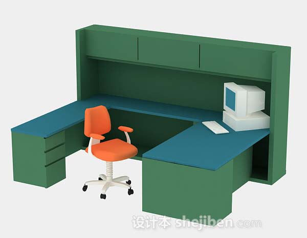 绿色书桌