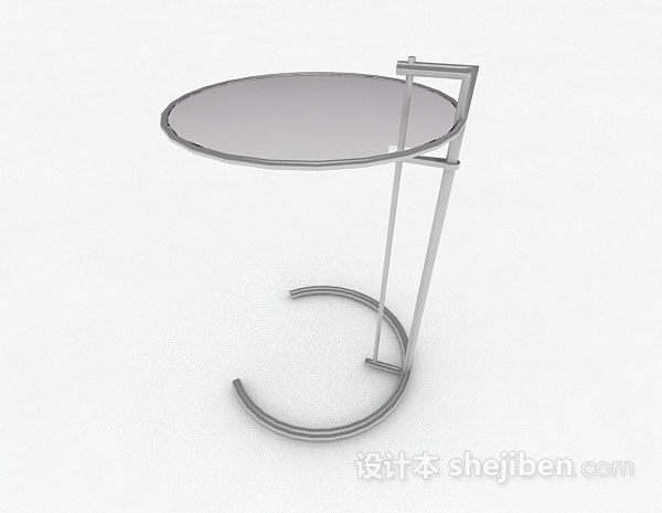 免费灰色简约餐桌3d模型下载