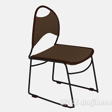 棕色休闲椅3d模型下载