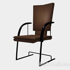 棕色休闲椅子3d模型下载