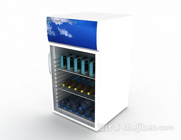 免费饮料冰柜3d模型下载