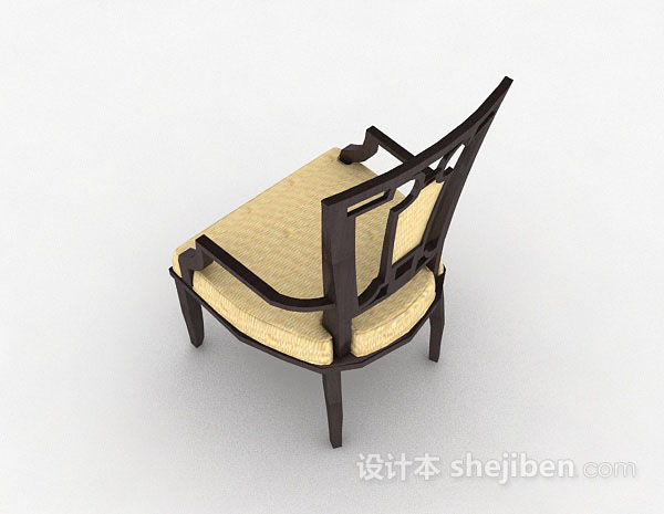 设计本中式家居椅子3d模型下载