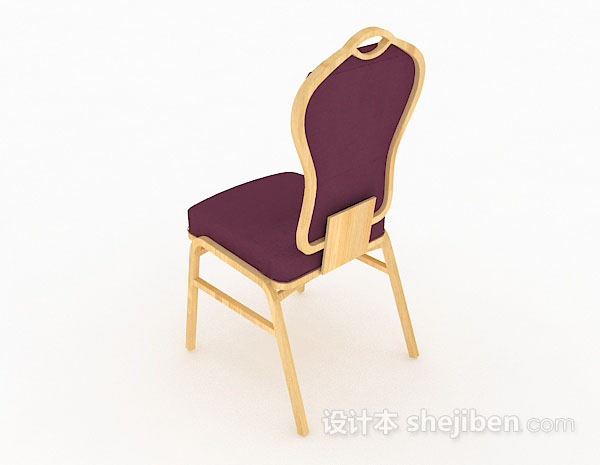 设计本紫色家居椅3d模型下载