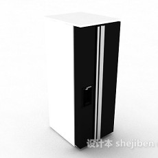 黑色冰箱3d模型下载