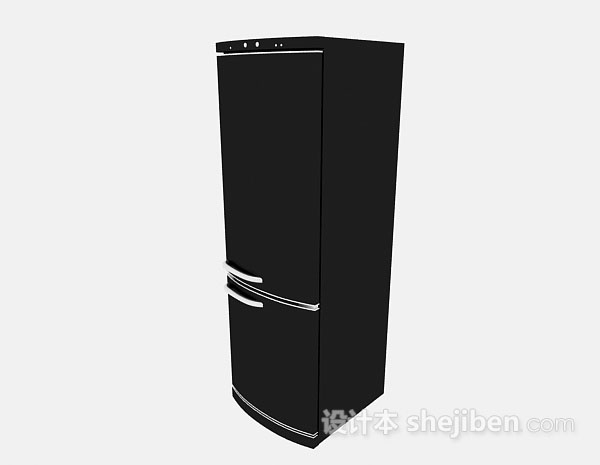 黑色冰箱