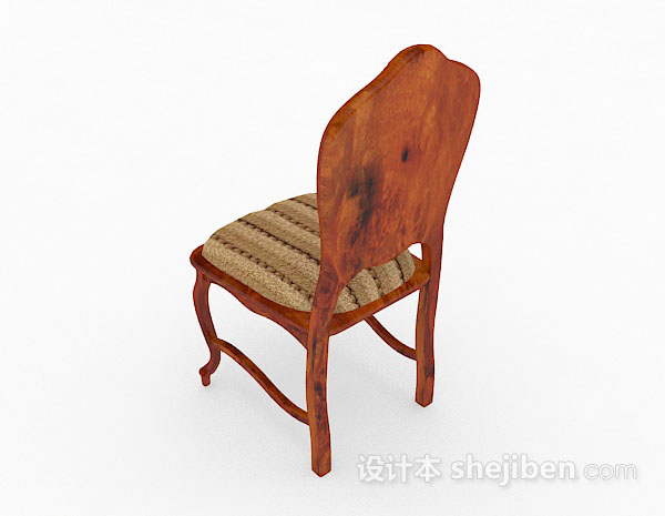 设计本木质家居椅子3d模型下载