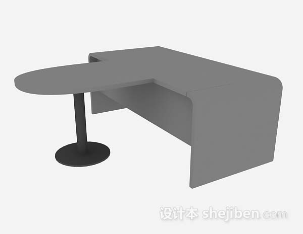 灰色办公桌
