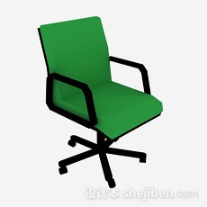 绿色办公椅3d模型下载