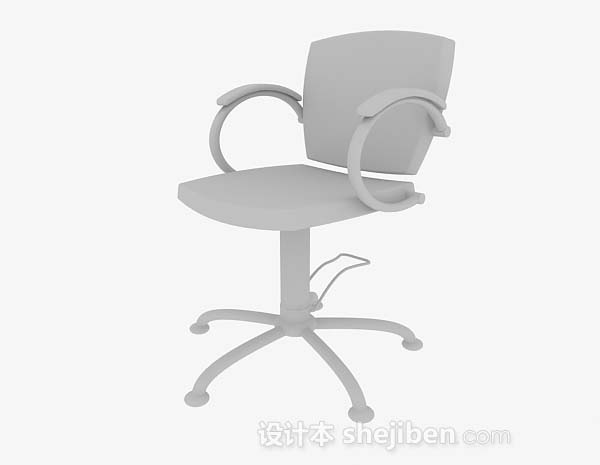 现代风格灰色办公椅3d模型下载
