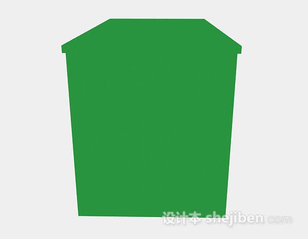 设计本绿色办公桌3d模型下载