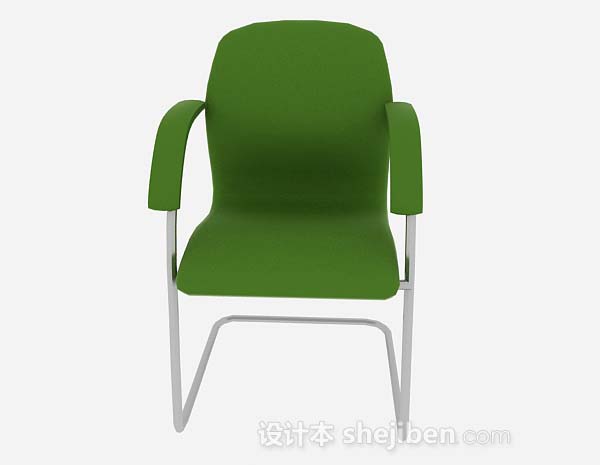现代风格绿色休闲椅3d模型下载
