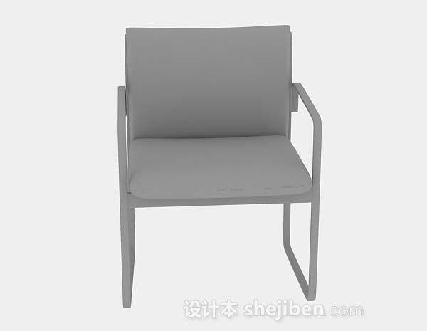 现代风格灰色家居椅3d模型下载