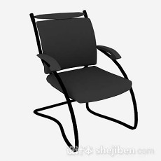 深灰色休闲椅3d模型下载