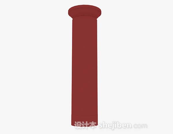 中式红色柱子