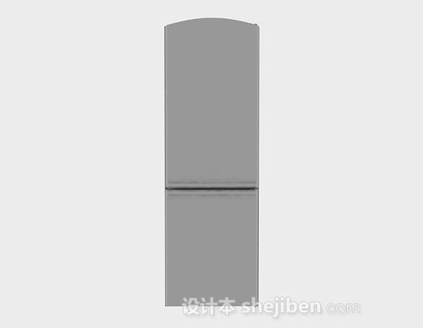 灰色电冰箱