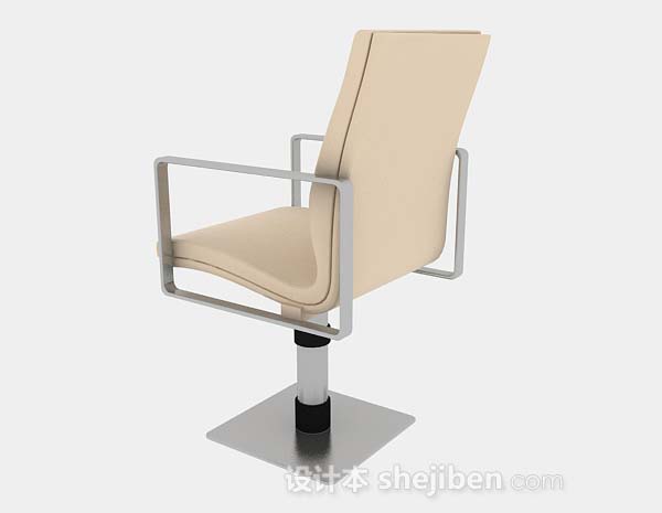 设计本黄色休闲椅3d模型下载