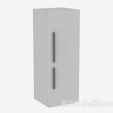 灰色冰柜3d模型下载