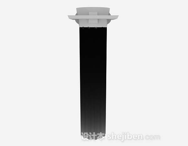 中式黑色柱子