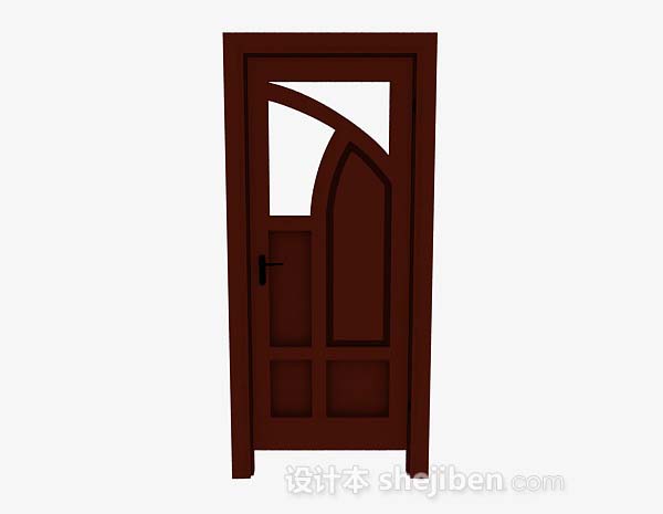 个性棕色木质门