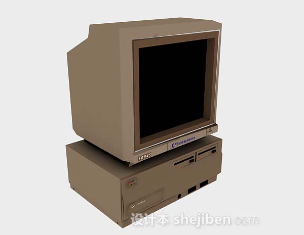 台式电脑显示器3d模型下载