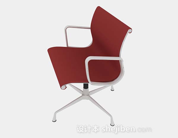 设计本红色休闲椅子3d模型下载
