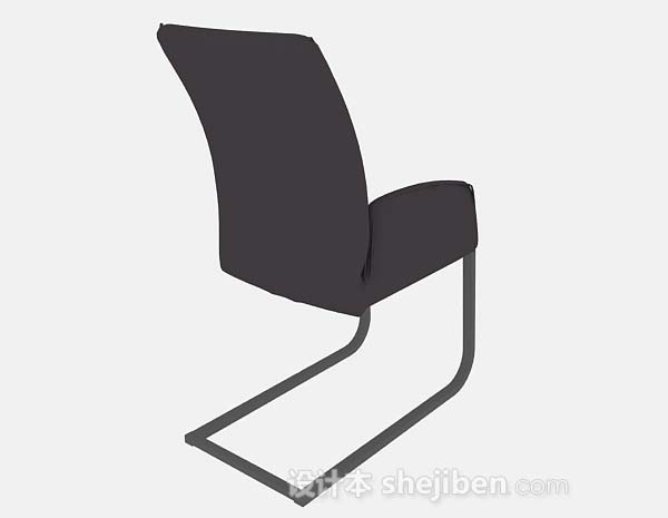 设计本深灰色休闲椅3d模型下载