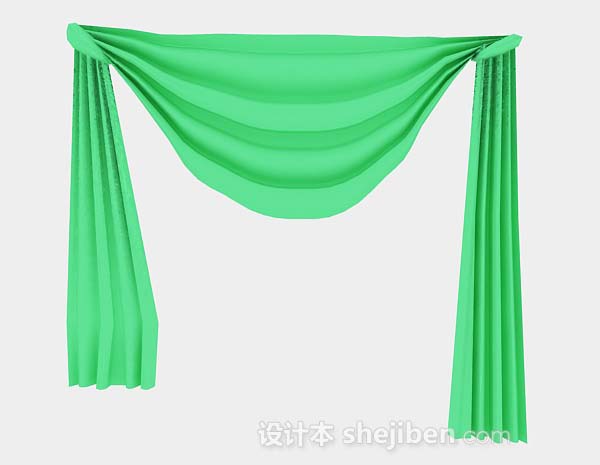 绿色简约窗帘