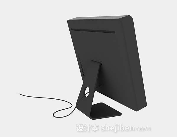 设计本黑色苹果diannao显示器3d模型下载