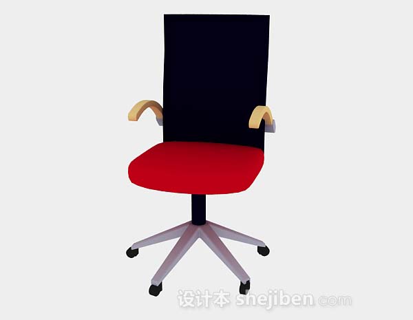 现代风格红色办公椅3d模型下载