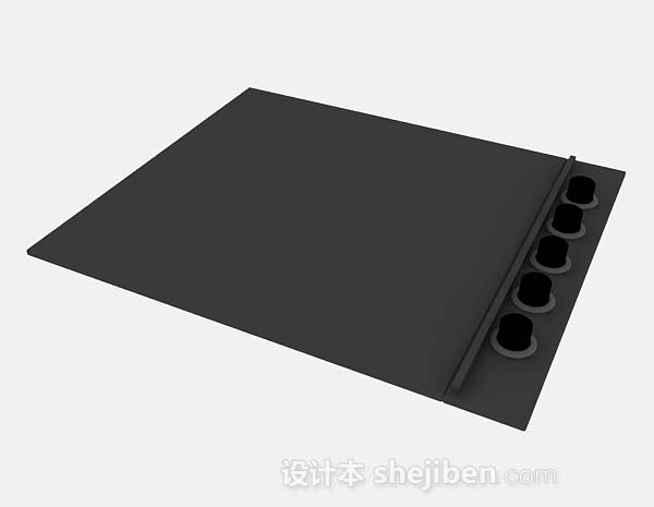 设计本黑色电磁炉3d模型下载