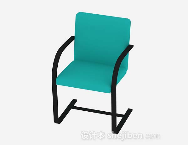绿色休闲椅子3d模型下载