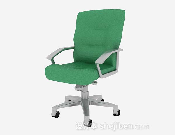现代风格绿色办公椅3d模型下载