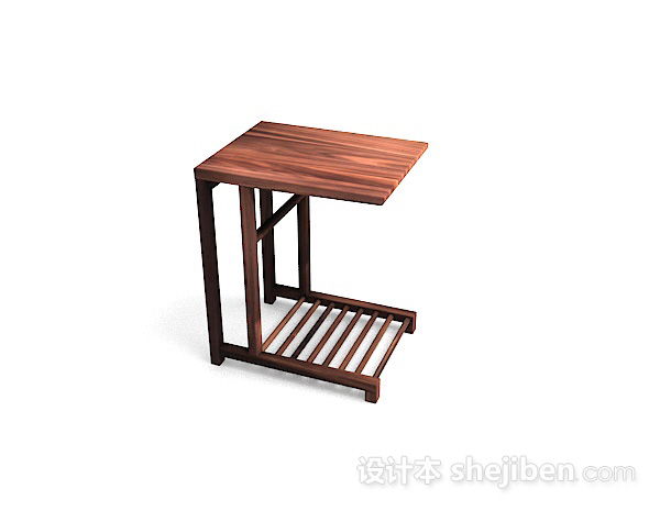 设计本木质简单凳子3d模型下载