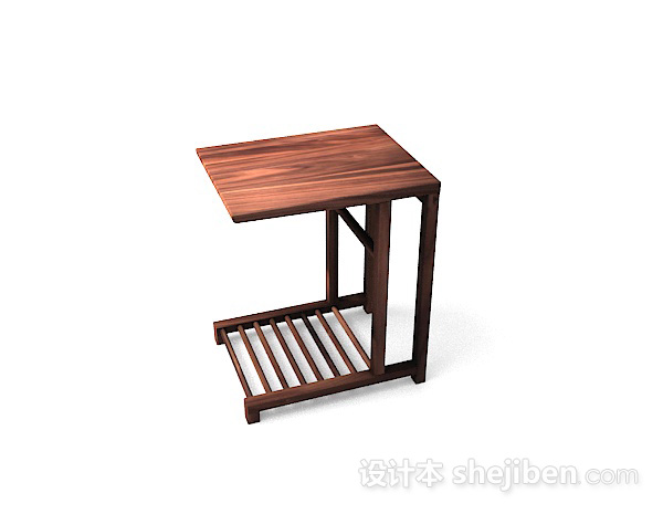 免费木质简单凳子3d模型下载