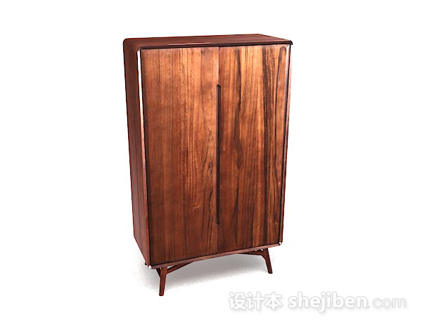 木质棕色衣柜