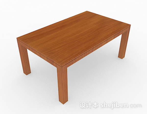 棕色木质长方形餐桌