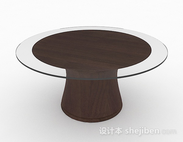 设计本家居圆形餐桌3d模型下载