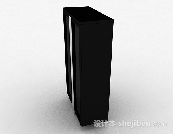 设计本简约木质衣柜3d模型下载