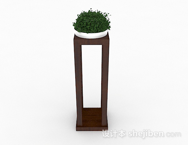 设计本绿色室内盆栽摆设3d模型下载