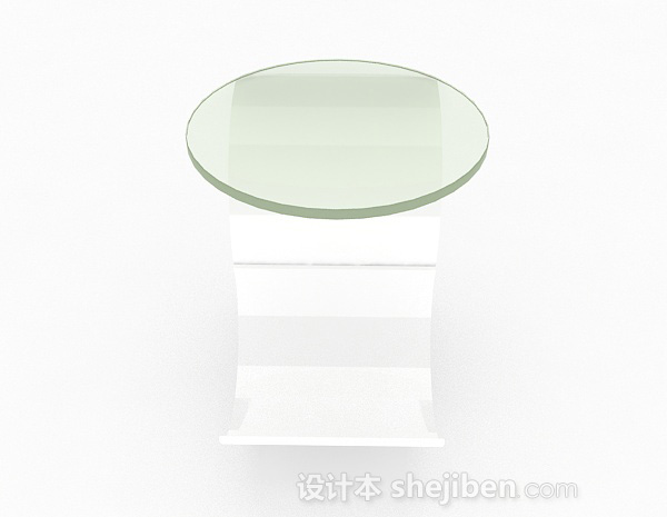 现代风格个性玻璃茶几3d模型下载