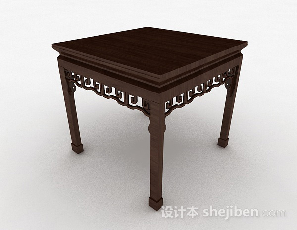 中式木质餐桌