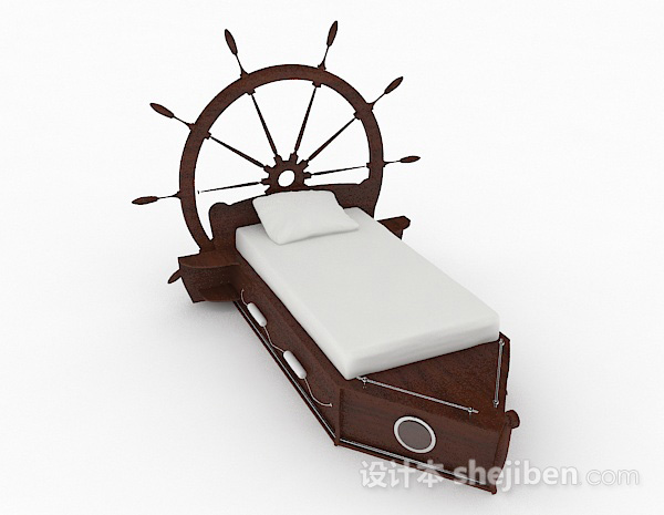 轮船主题儿童床