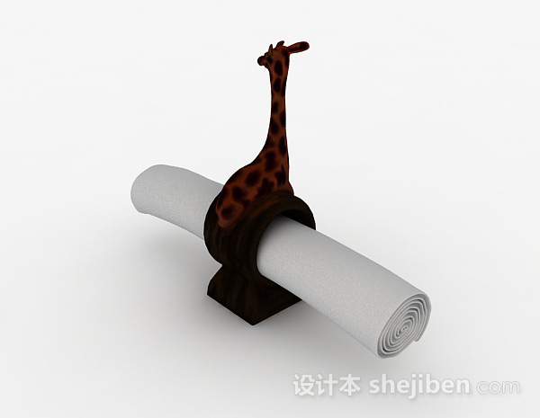 设计本长颈鹿摆设品3d模型下载
