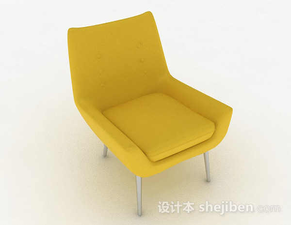 黄色休闲椅子