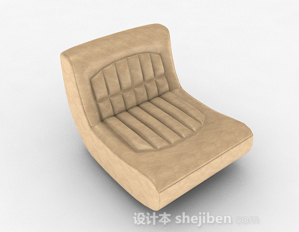 休闲单人沙发3d模型下载