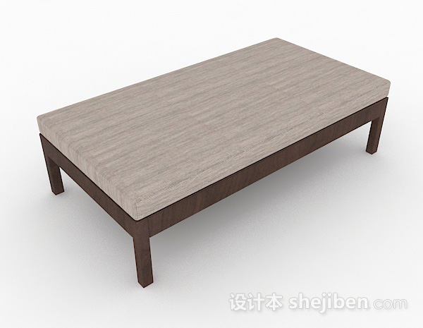简约沙发凳3d模型下载