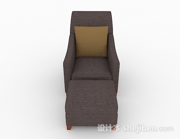 现代风格现代简约单人沙发3d模型下载